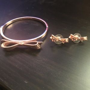 Kate Spade bangle and earrings